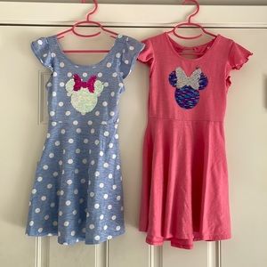 Set of 2, Disney Jumping Bean Playdresses with sequin Minnie Mouse, size 5